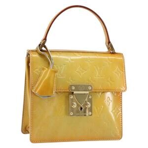LOUIS VUITTON Monogram Vernis Spring Street Hand Bag Gris M91029 LV Auth 155681